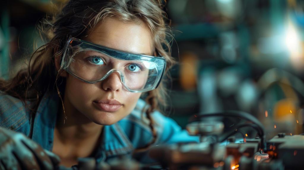 woman,caucasian,using,lady,helmet,safety,ai,uniform,control,engineer,technician,sunglasses,industrial,factory,mask,work,machine,workshop,industry,innovation,generated,welder,operating,welding,automation,inspection,inspecting,autonomous,maintenance,robotic,女人,白种人,使用,女士,头盔,安全,工作,人工智能,制服,控制,工程师,技术员,太阳镜,工业的,工厂,面具,创新,机器,车间,行业,操作,自动化,机器人,生成,焊接工,焊接,检查,自主,维修